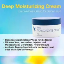 کرم مرطوب کننده صورت، گردن و دور چشم فوراور لیوینگ پروداکتس مدل آلوئه‌ورا مناسب برای انواع پوست وزن 71 گرم