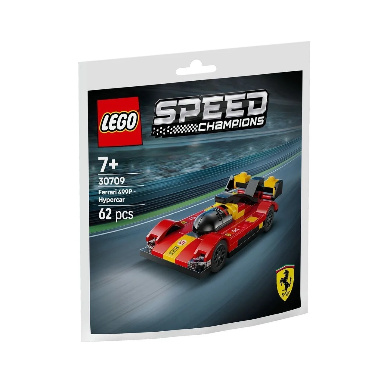 لگو 62 تکه سری Speed Champions مدل Ferrari 499P - Hypercar کد 30709
