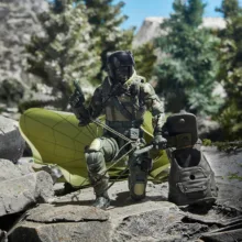 اکشن فیگور طرح خلبانی مدل Snake Eyes ارتفاع 22 سانتی‌متر