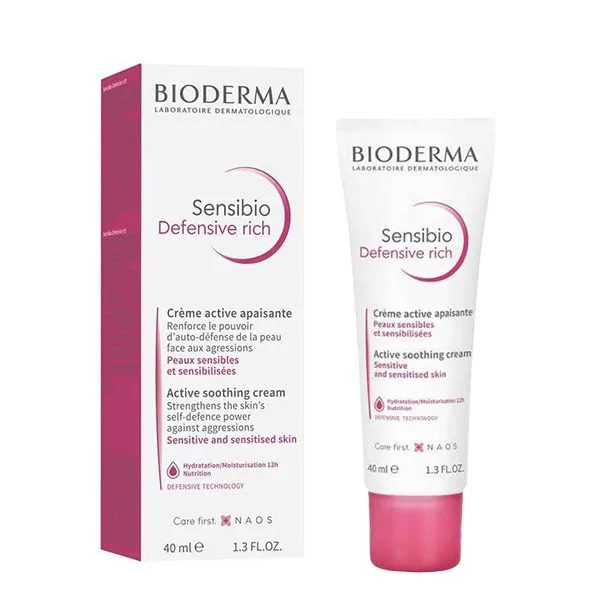 کرم آبرسان بایودرما مدل Sensibio Defensive Rich حجم 40 میلی لیتر