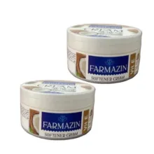 کرم نرم کننده دست و صورت فارمازین مدل روغن نارگیل مناسب پوست خشک حجم 200 میلی لیتر مجموعه دو عددی