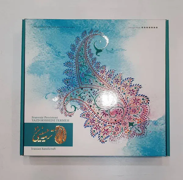 ست 4 تکه رومیزی ترمه مدل شاه عباسی کد 688