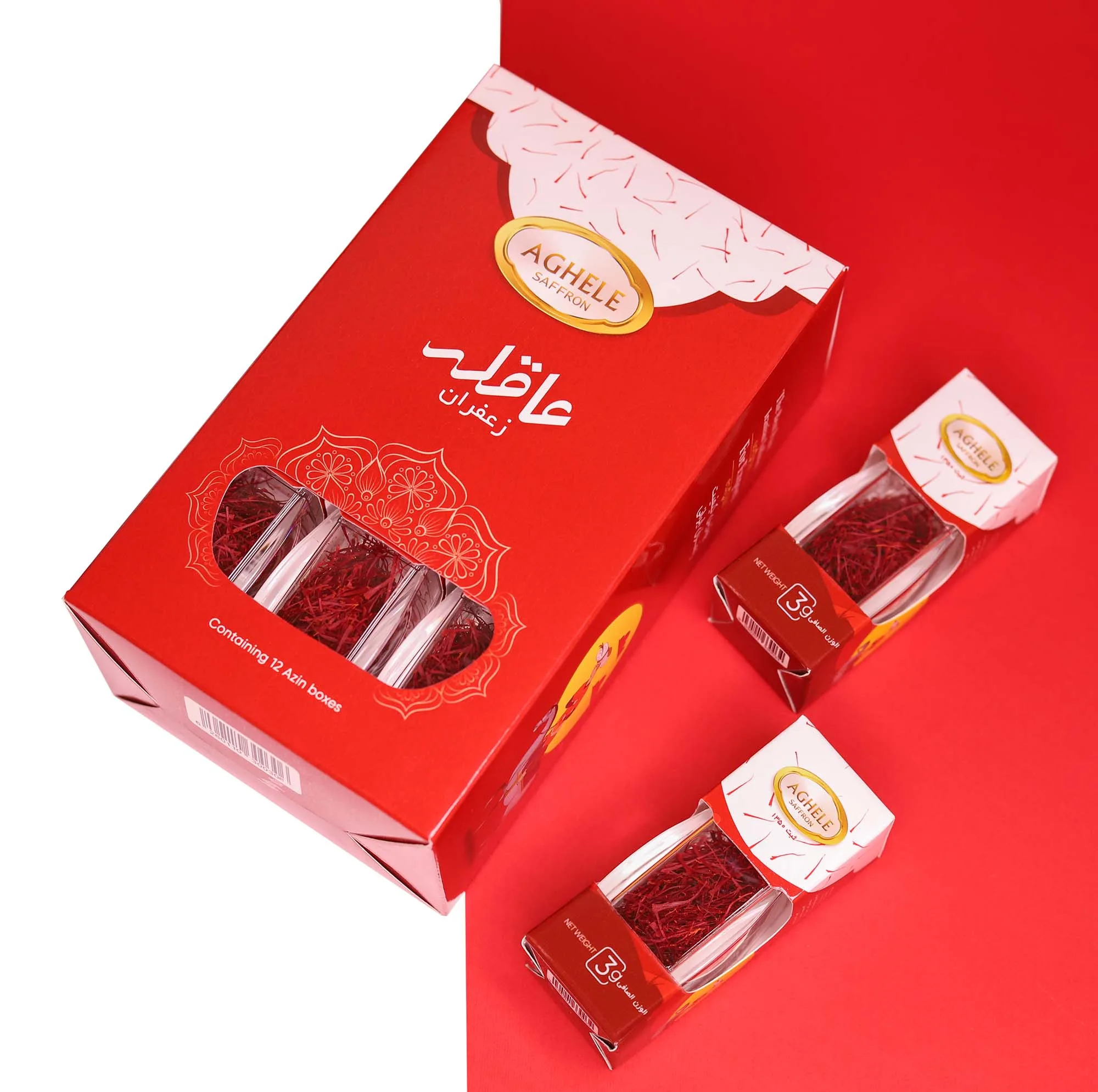 زعفران آذین عاقله - 3 گرم بسته 12 عددی