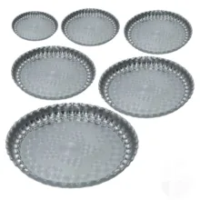 سینی مدل سنتی لب کنگره ای کد s9030 مجموعه 6 عددی