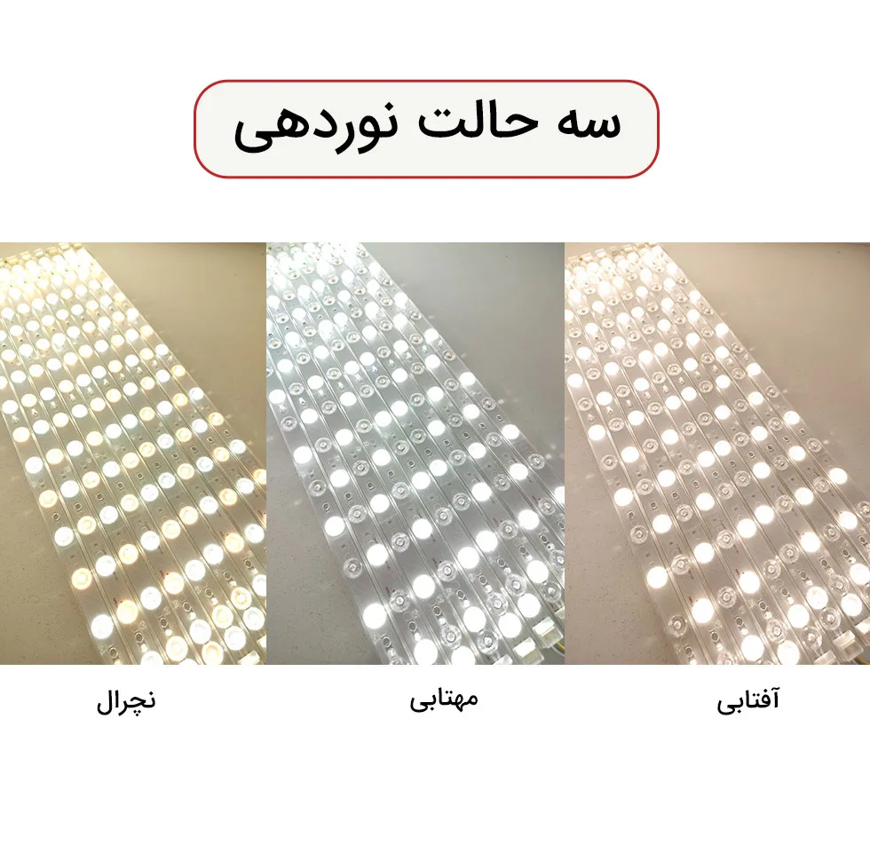 ریسه ال ای دی خطی مدل ریموت دار مگنتی طرح سه حالته