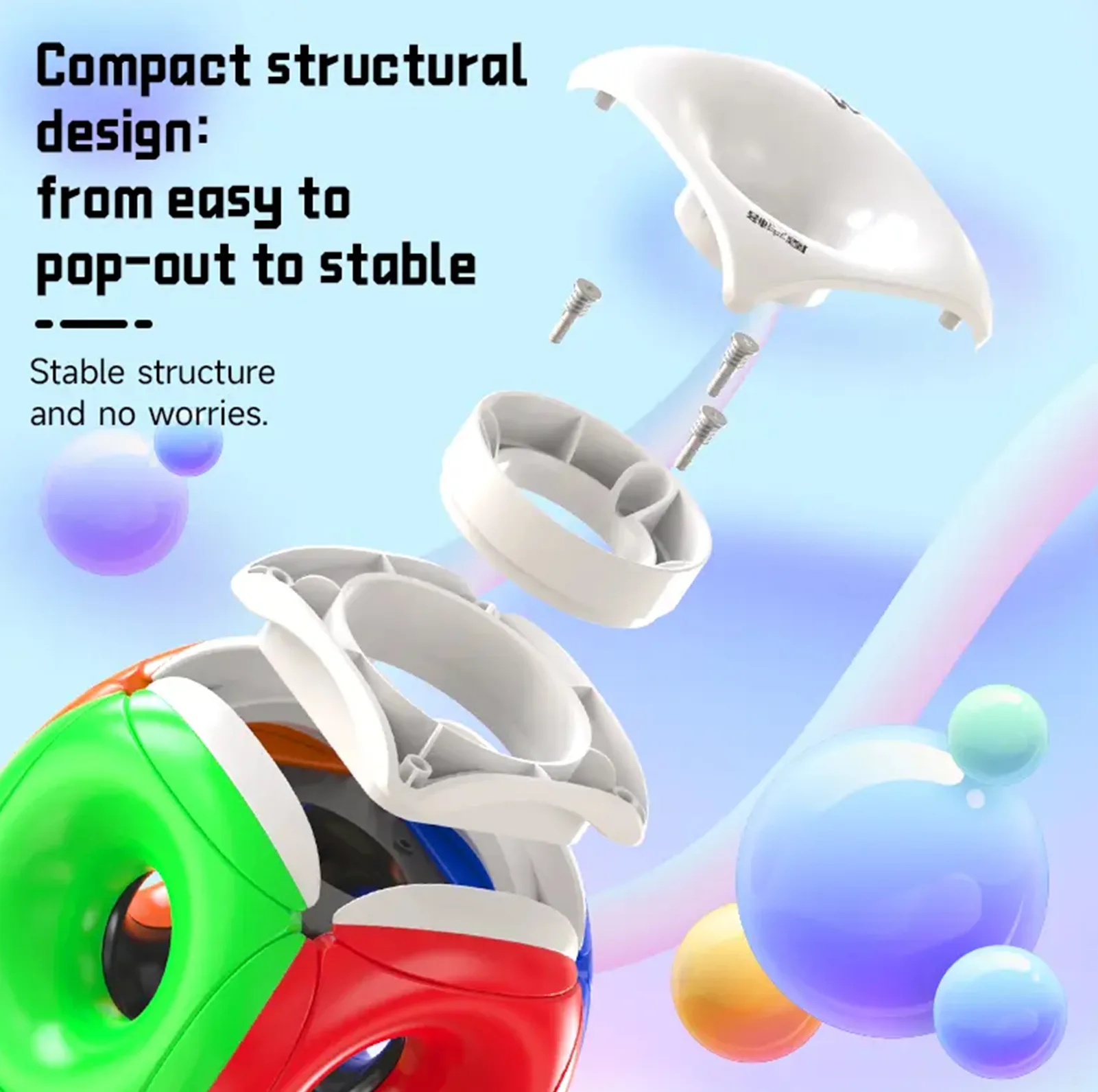 مکعب روبیک چی ای مدل دونات کای وای 3×3 QY Hollow Tori