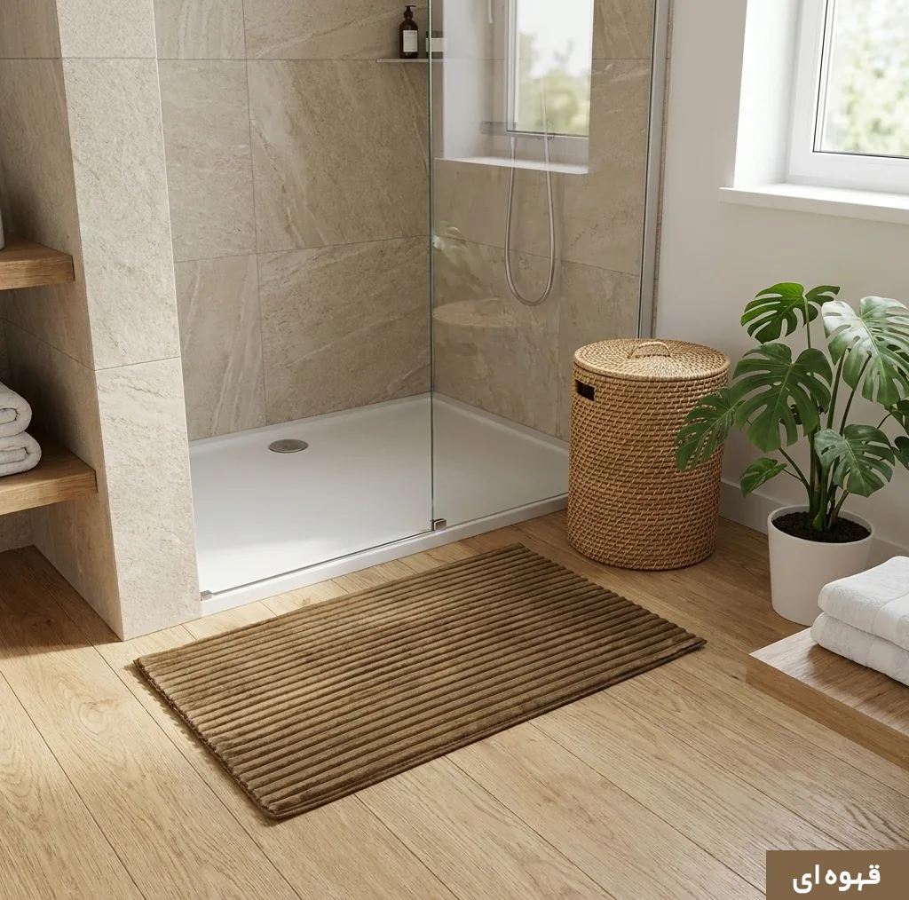 پادری وینوما مدل سرویس بهداشتی و حمام 4 لایه مخمل ویژه سایز 70x45 سانتیمتر مناسب برای فضای داخلی