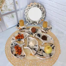 قالب مدل قاب آیینه طرح برگ جینگو