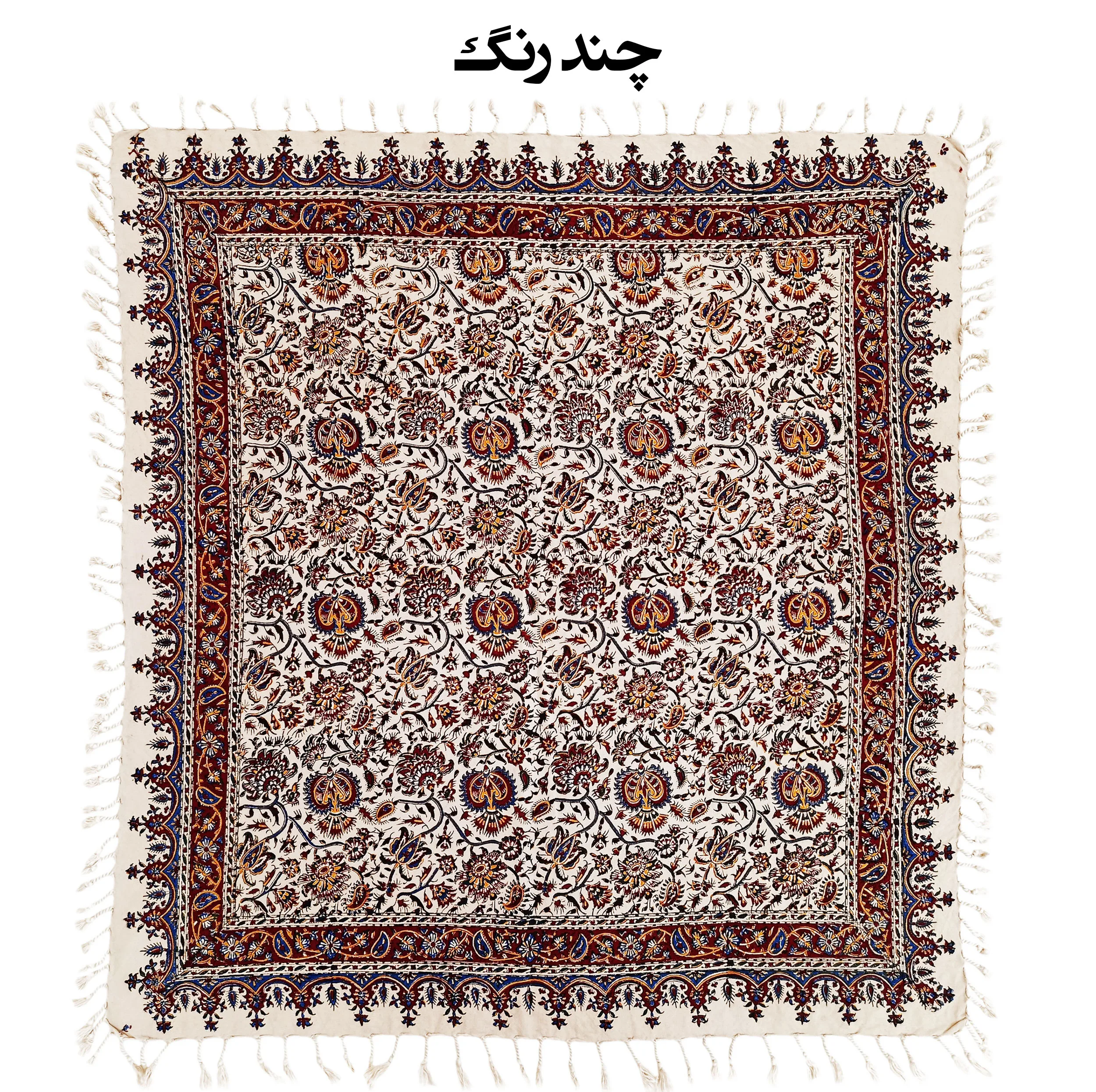 رومیزی قلمکار مدل گل دار