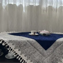 رومیزی مخمل مدل 100-100