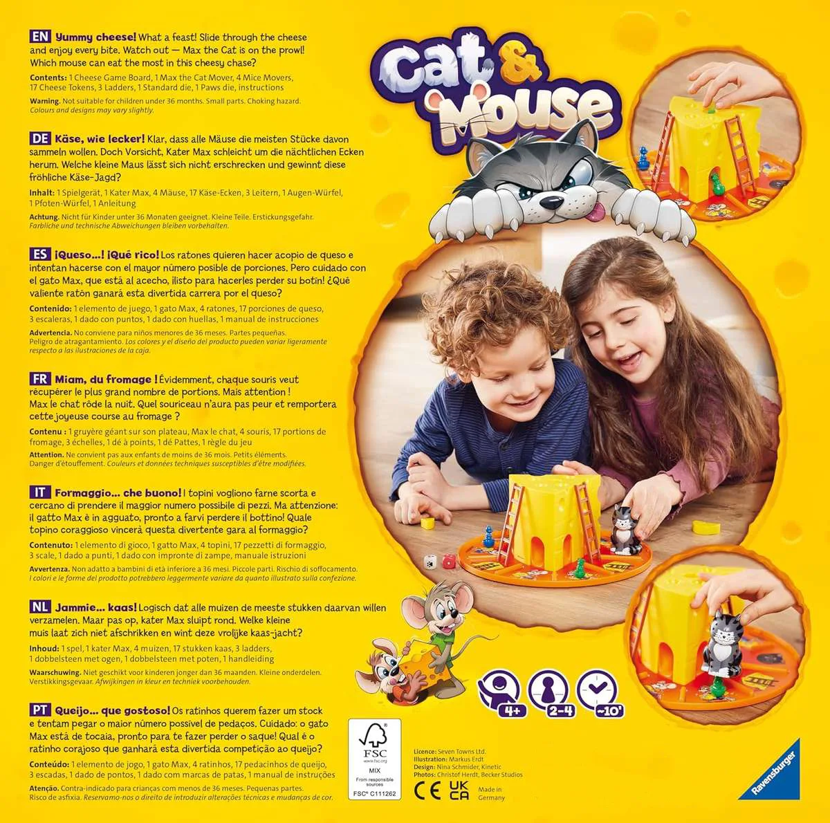 بازی فکری راونزبرگر مدل Cat And Mouse کد 24558 مناسب برای 4 سال به بالا
