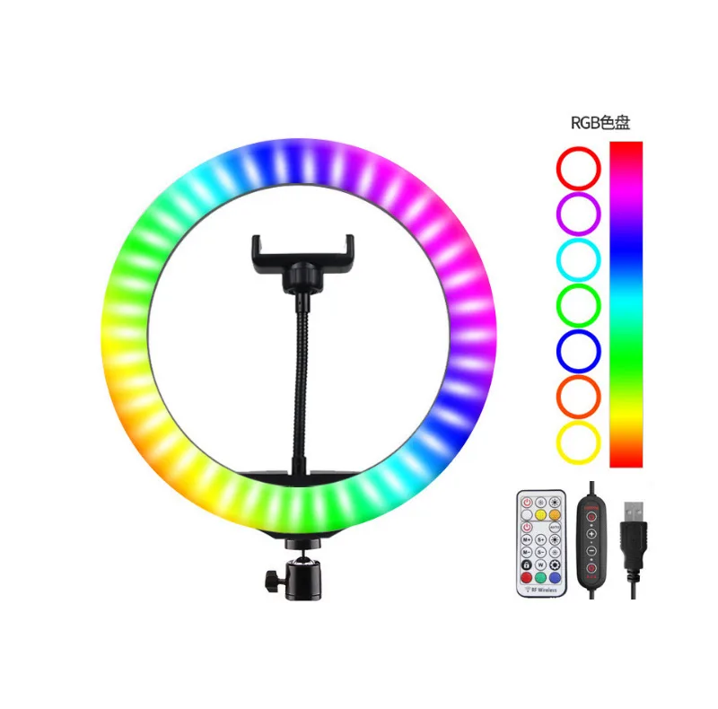 رینگ لایت مدل LJJ-26 RGB LED