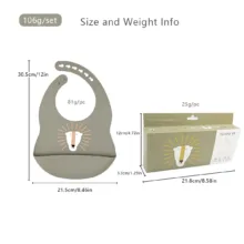 پیش بند نوزادی مدل SILICONE BIB