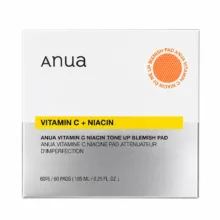 پد لایهبردار صورت آنوا مدل Vitamin C + Niacin مناسب برای انواع پوست حجم 180 میلی لیتر