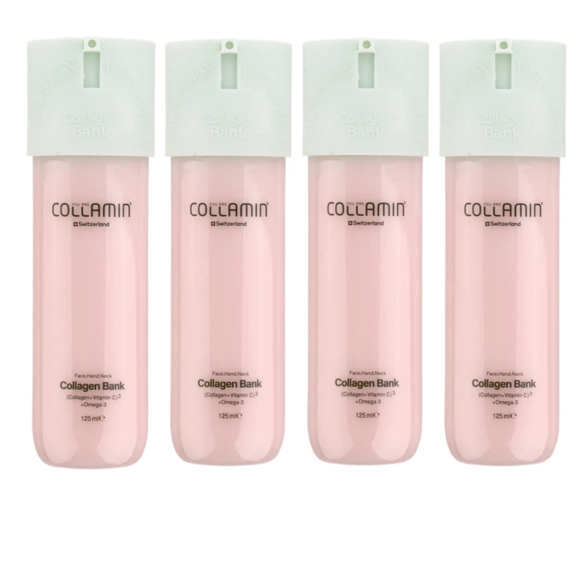 کرم مرطوب‌کننده دست، گردن، صورت کلامین مدل Collagen bank مناسب برای انواع پوست حجم 125 میلی‌لیتر مجموعه 4 عددی