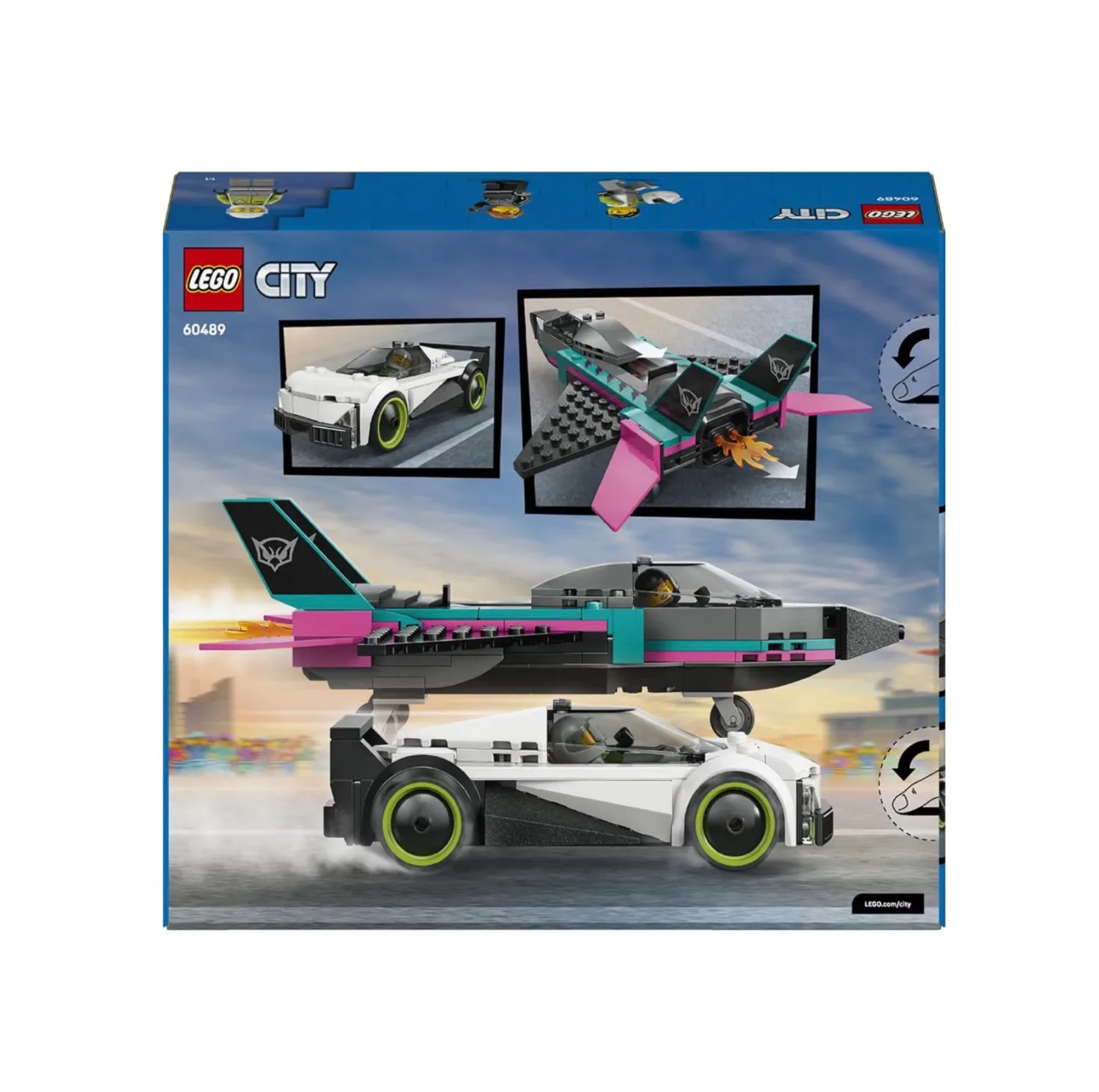 لگو 259 تکه سری سیتی مدل Jet vs. Car (رقابت هواپیمای جت و خودرو) کد 60489