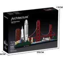 ساختنی 595 تکه ارشیتکت مدل معماری سانفرانسیسکو طرح Architecture کد 1043