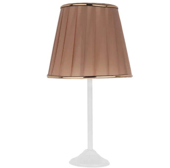 آباژور رومیزی نورهام مدل NHM-WHITESILVERY-15