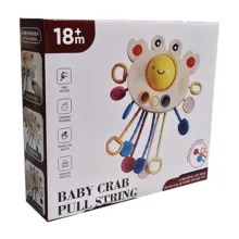 جغجغه مدل خرچنگ BABY CRAB PULL STRING کد FXB-5