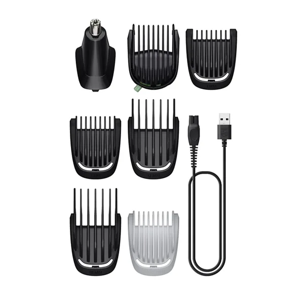 ماشین اصلاح موی صورت شارژی فیلیپس مدل MG3940/15 با تیغه استیل ضدزنگ، باتری نیکلی هیدرید فلزی، طراحی ارگونومیک و نمایش وضعیت باتری