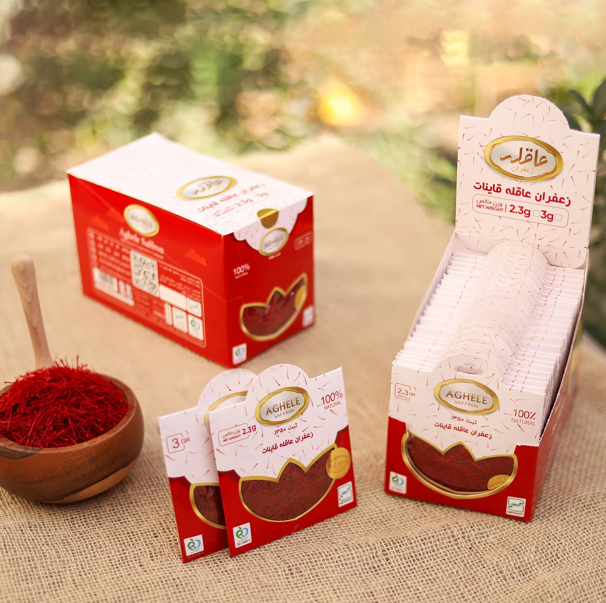 زعفران پاکتی عاقله - 2.3 گرم بسته 25 عددی