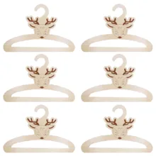 چوب لباسی نوزاد مدل گوزن کد B01 بسته 6 عددی