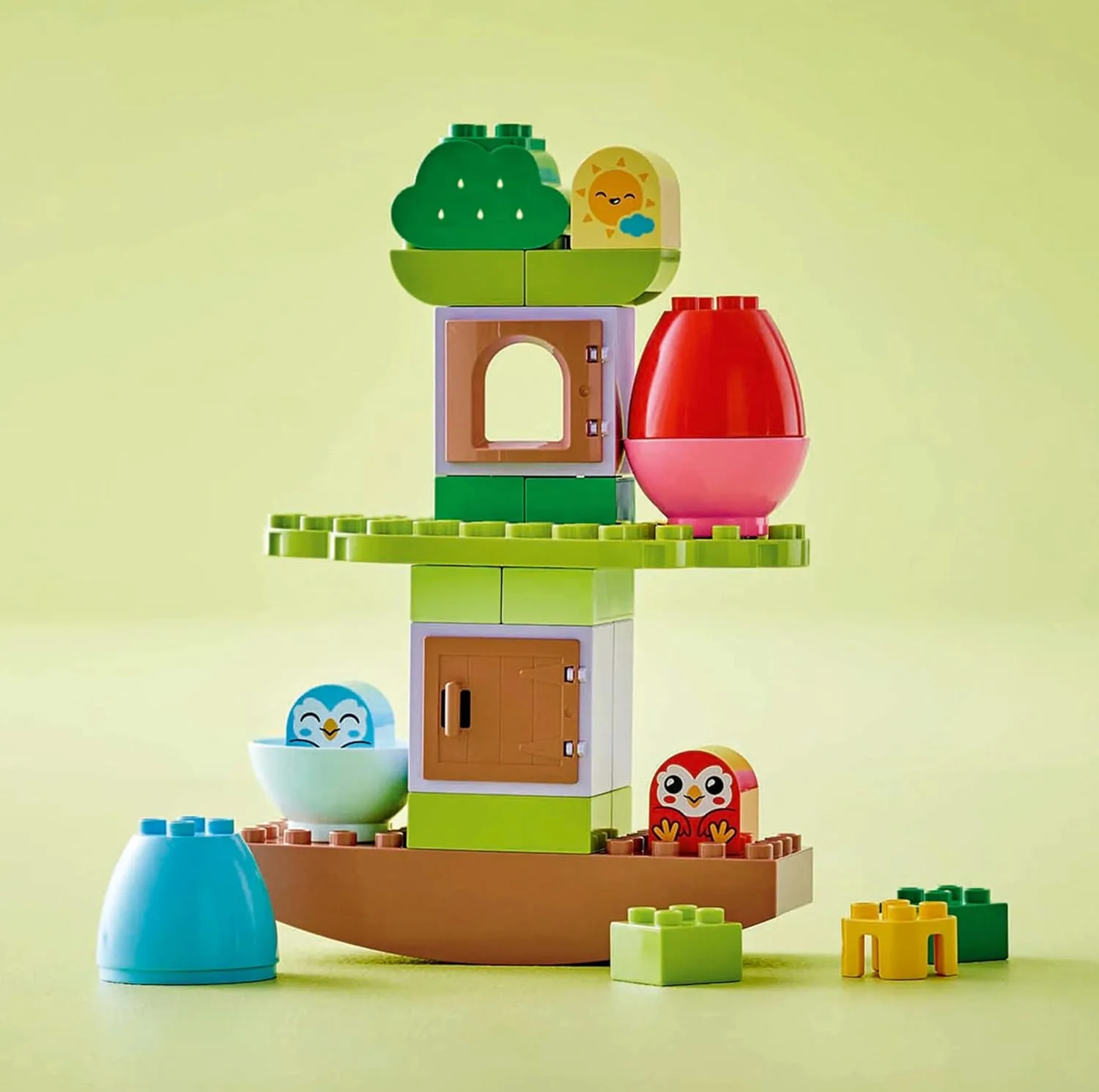 لگو 27 تکه سری Duplo مدل Balancing N Stacking Tree کد 10440