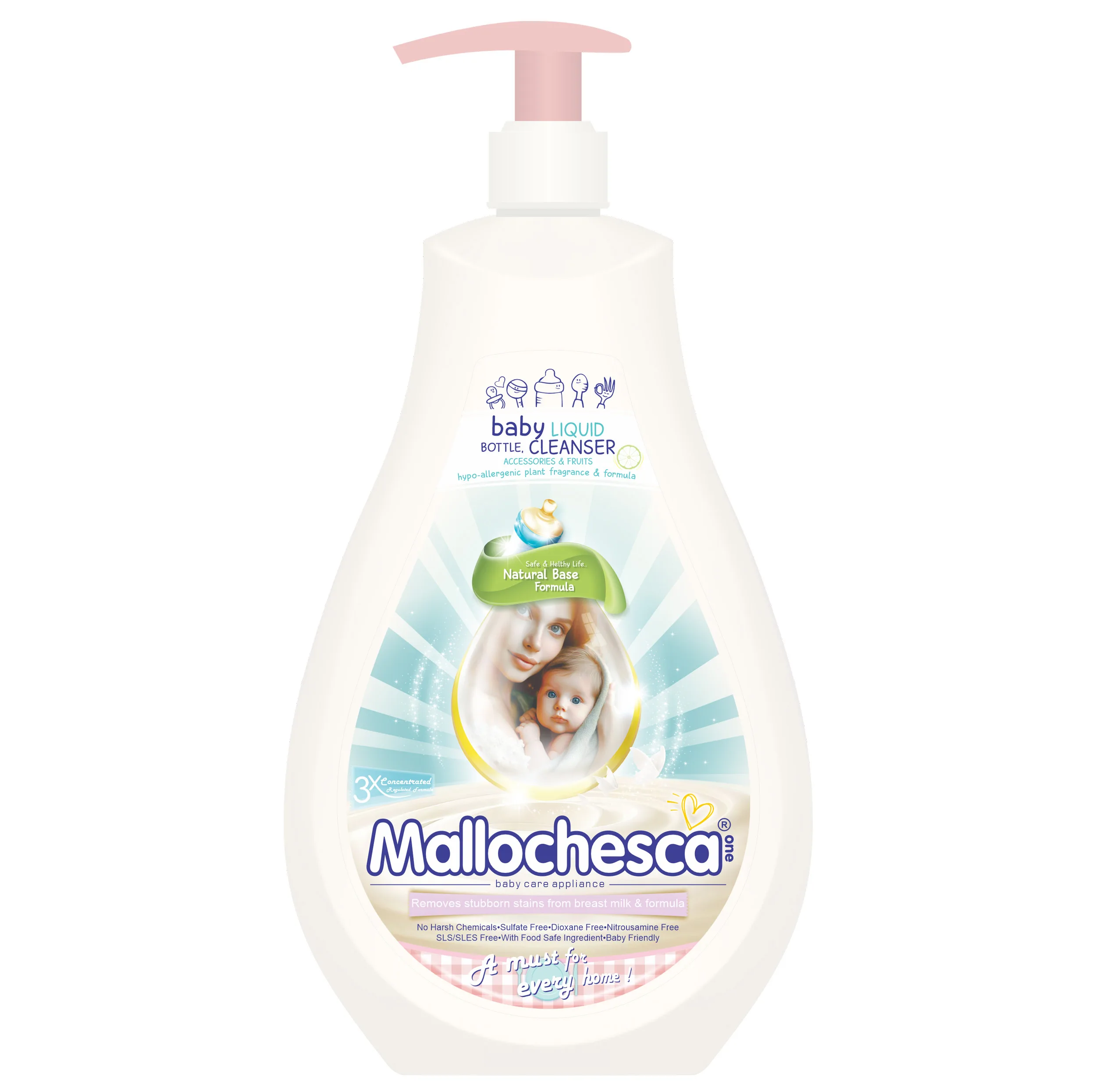 استریل کننده شیشه شیر مالوچسکا مدل baby buttle liquid cleaner