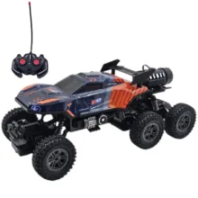 ماشین بازی کنترلی ناب سل مدل آفرود فنری چراغدار دودزا شارژی 6 چرخ 6 کانال کد SPRAY CLIMBING CAR SCALE 1:16 LIGHT FUNCTION 27 MHZ RADIO OPERATION
