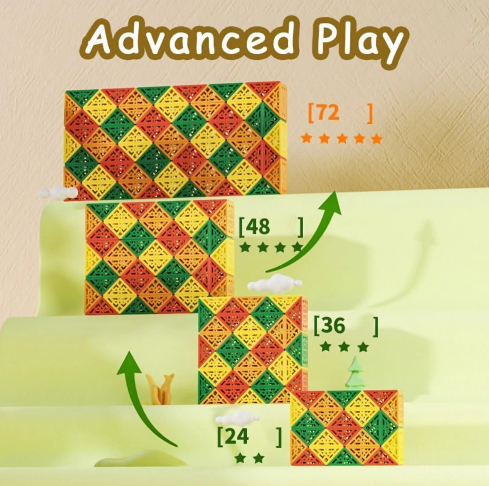 مکعب روبیک چی ای مدل ماری دی ان ای 72 قطعه کای وای QY Magic Snake DNA 72 pcs
