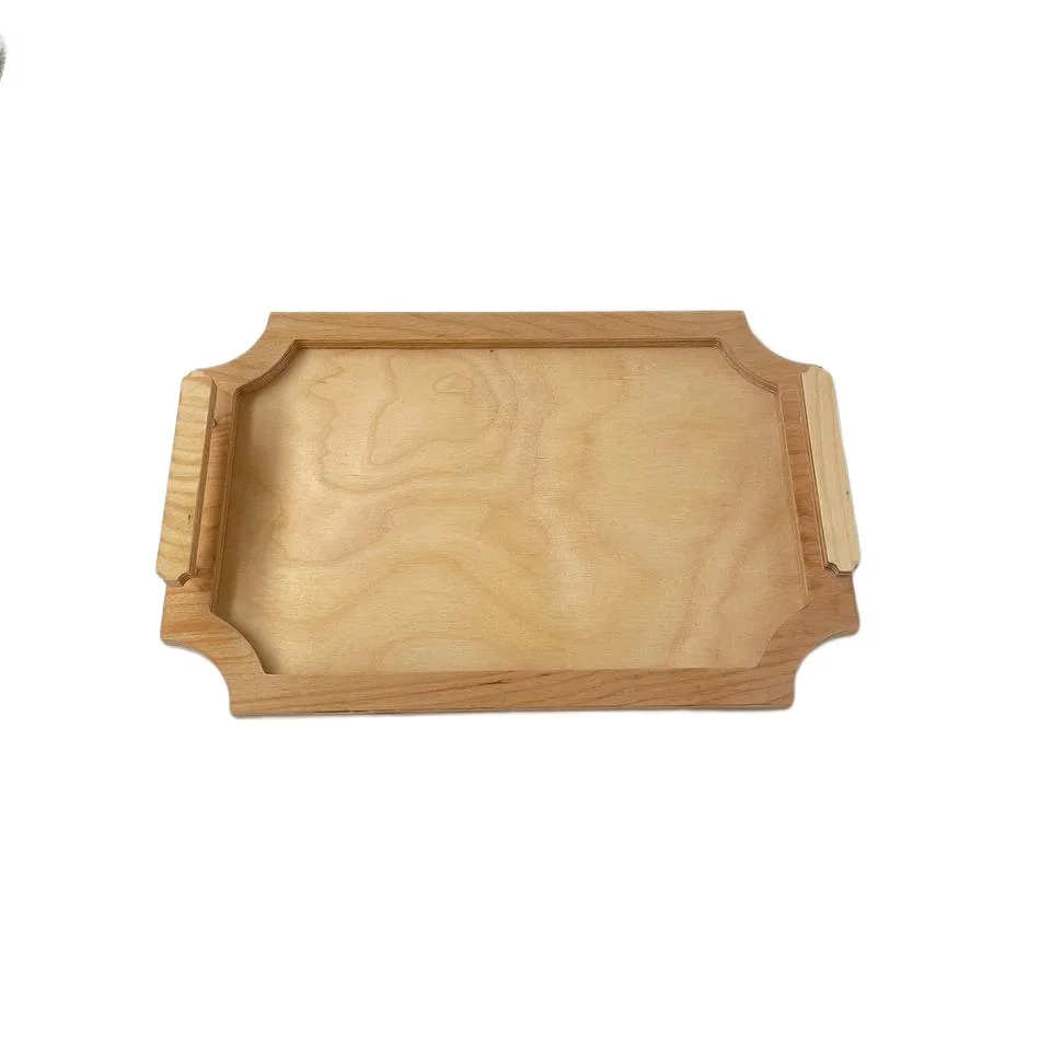سینی چوبی مدل مستطیل کد NK13 مجموعه 3 عددی