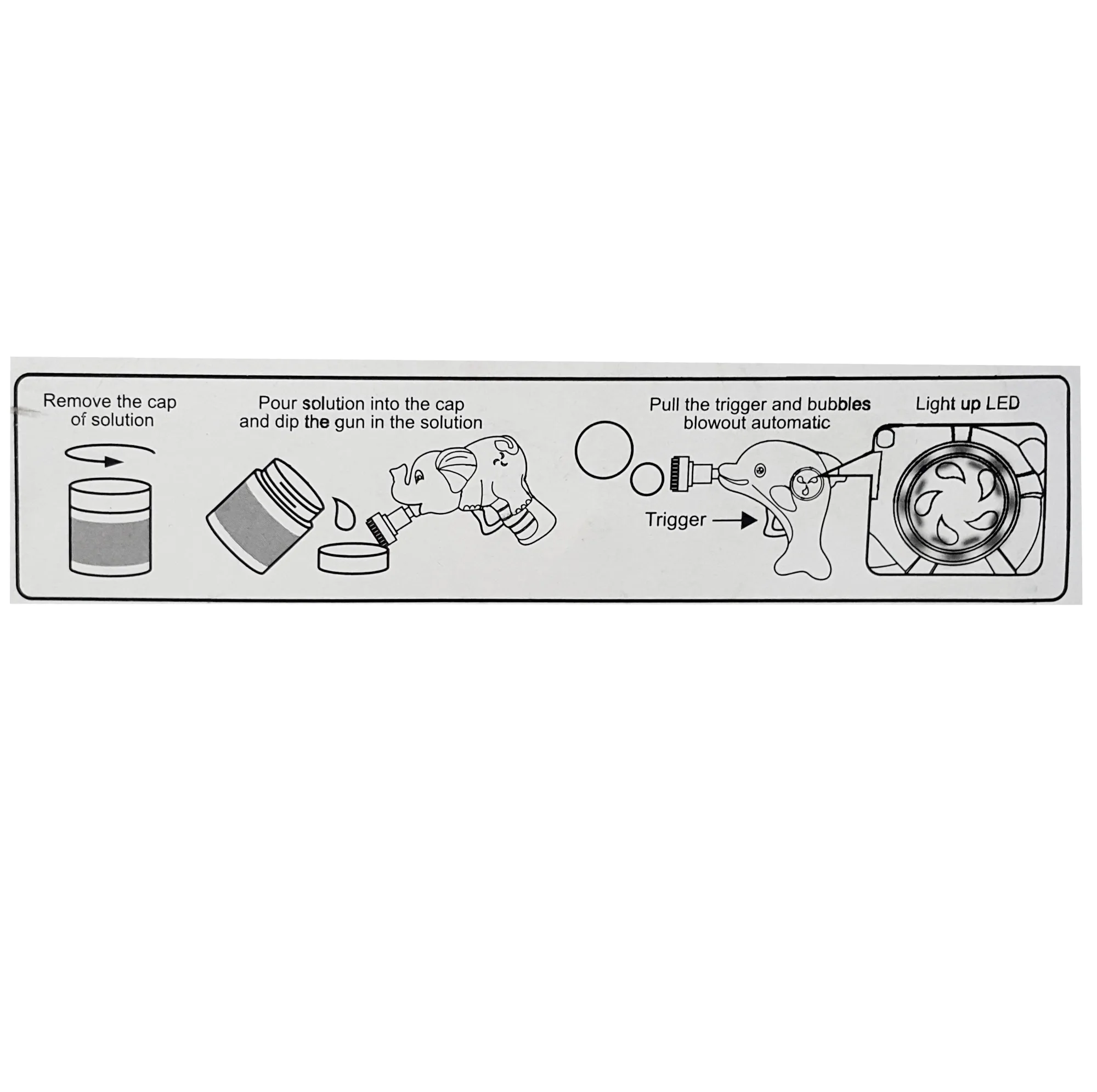 حباب ساز مدل جرقه سنگی طرح فیلی