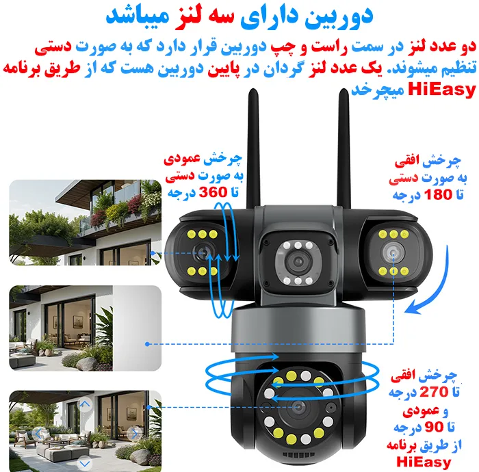 دوربین مداربسته تحت شبکه سیمکارتی مدل V612