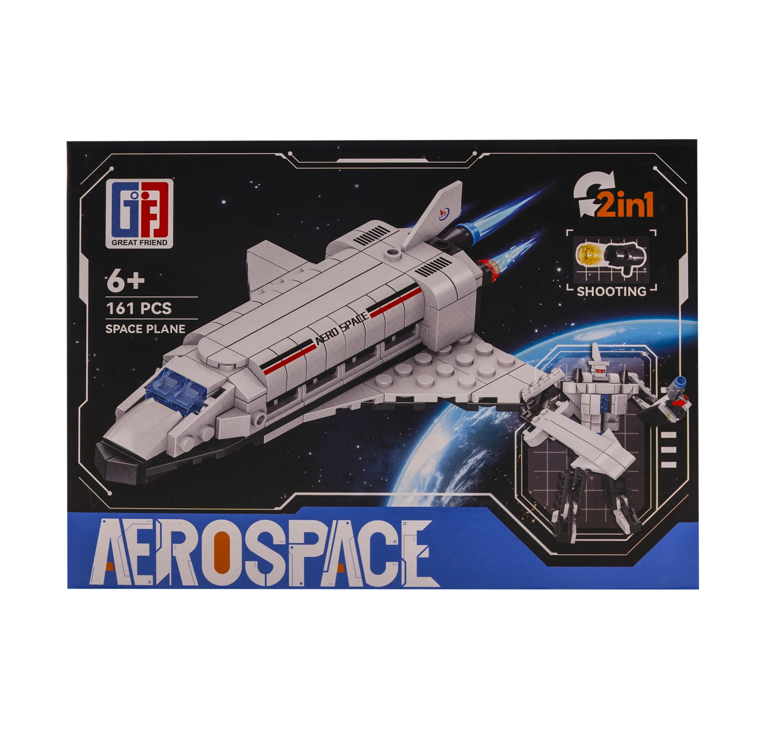 ساختنی 161 تکه گریت فریند مدل space plane کد 123-4