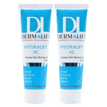کرم مرطوب‌کننده پوست چرب درمالیفت مدل Hydralift AC Cream حجم 50 میلی‌لیتر بسته دو عددی