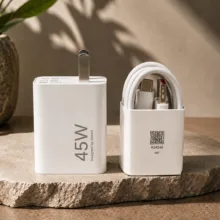 شارژر دیواری 45 وات مدل MDY-17-EE به همراه کابل USB-C