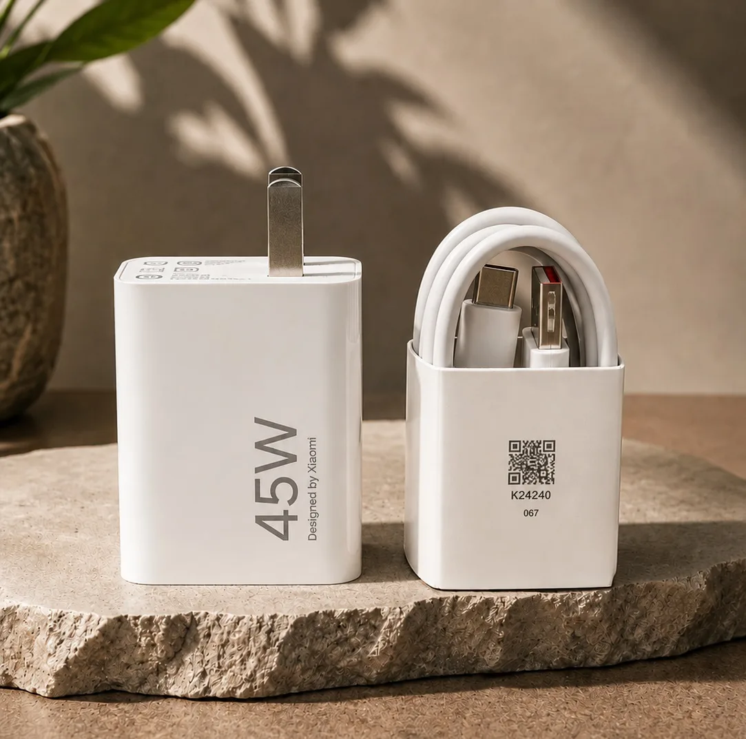 شارژر دیواری 45 وات مدل MDY-17-EE به همراه کابل USB-C