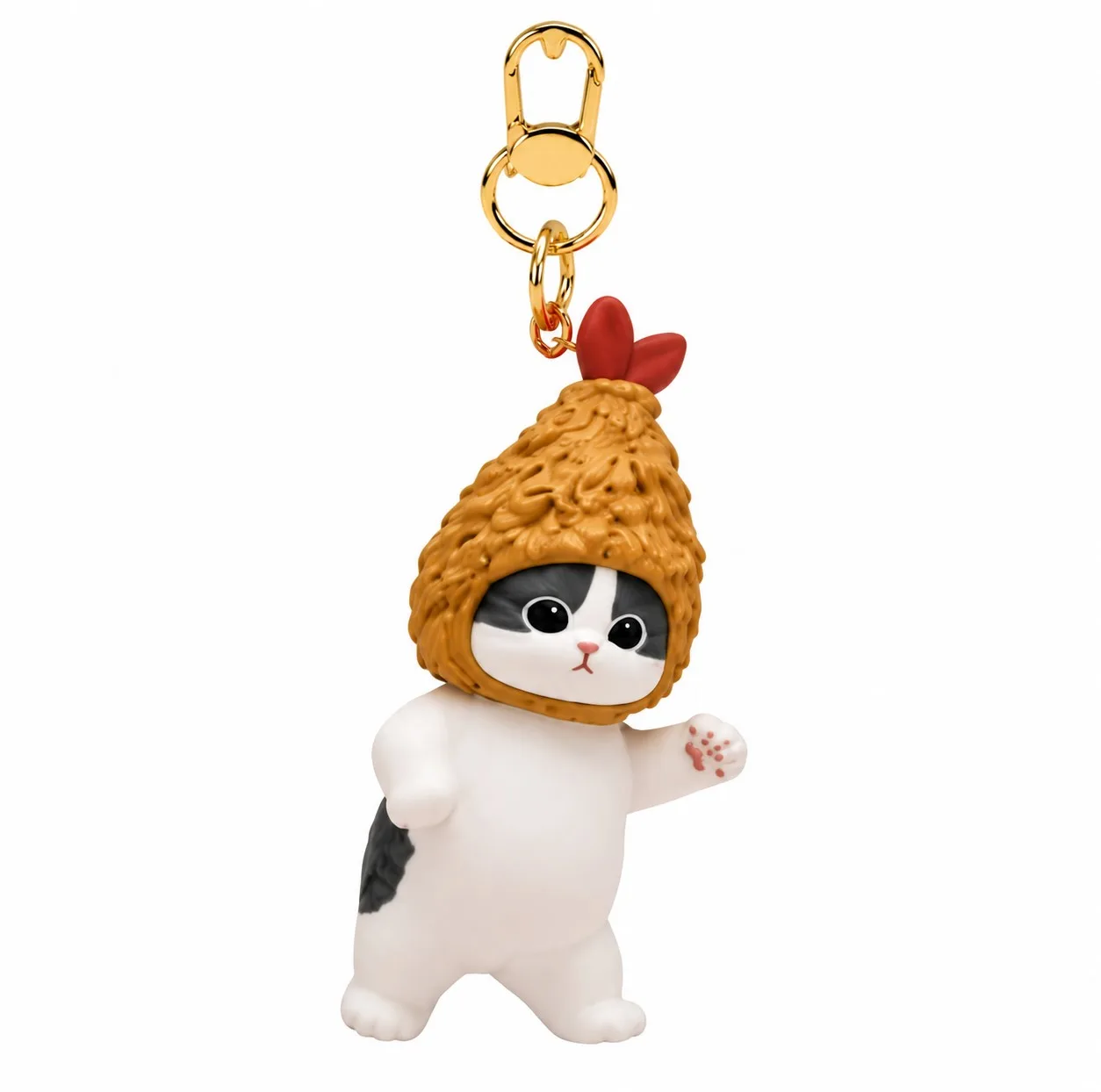 اسباب بازی شانسی مدل جاکلیدی فیگوری موفوسند مدل Shrimp Meow Figure Keychain سری Kitan Club