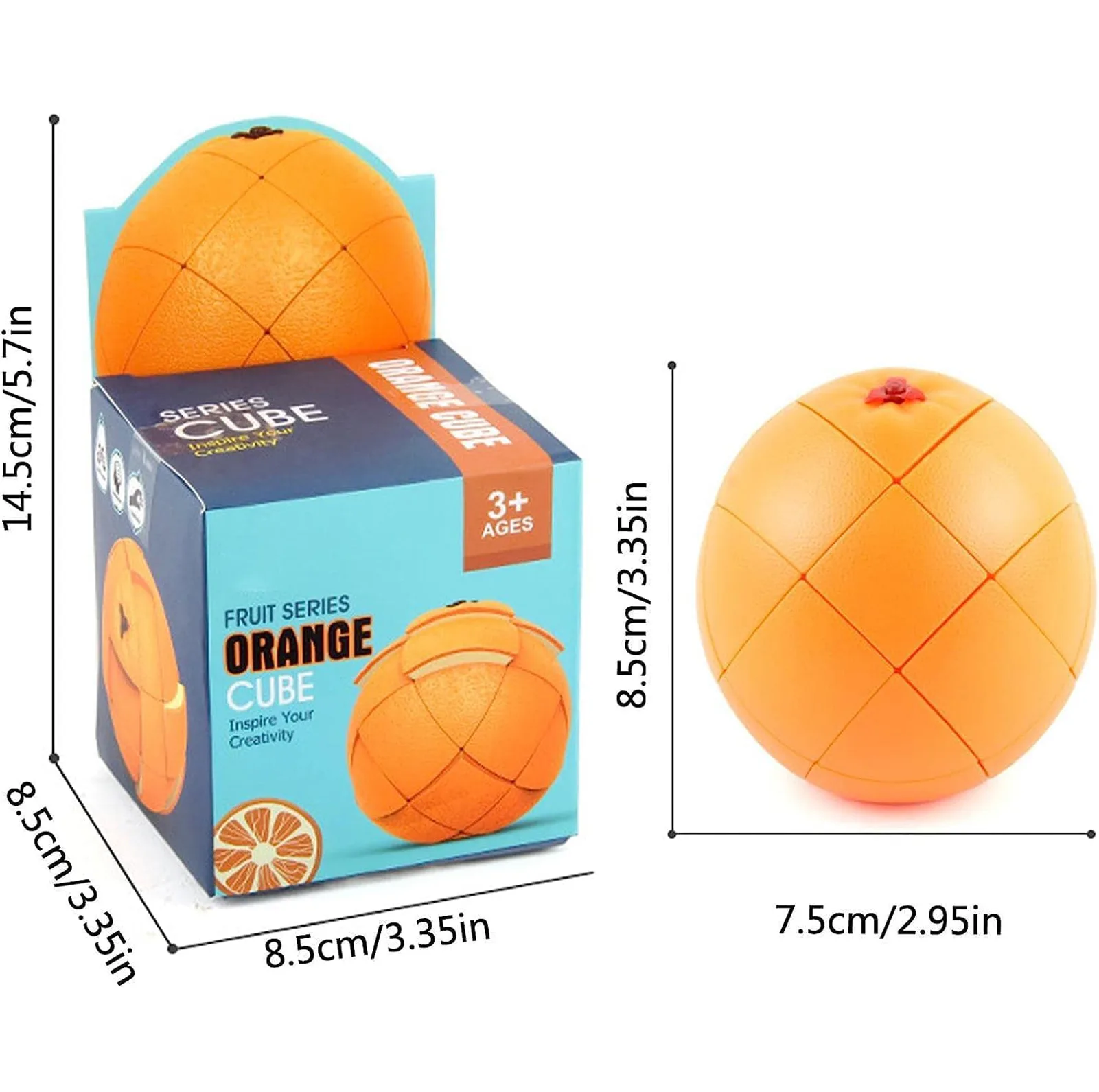 مکعب روبیک فنکسین مدل میوه ای پرتقال 3×3 FanXin Fruit cube – Orange