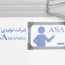 تخته وایت برد مغناطیسی آسا بُرد مدل آلفا سایز 80×100 سانتی متر