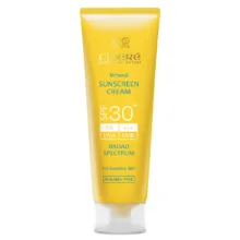 کرم ضد آفتاب SPF30 بی رنگ سینره مناسب پوستهای حساس حجم 50 میلی لیتر
