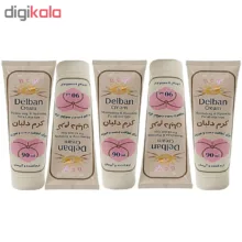 کرم مرطوب کننده دلبان کد T090 حجم 90 میلی لیتر مجموعه 5 عددی