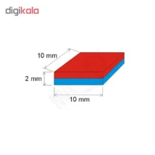 آهن ربا مدل CLY10x10x2 بسته 10 عددی