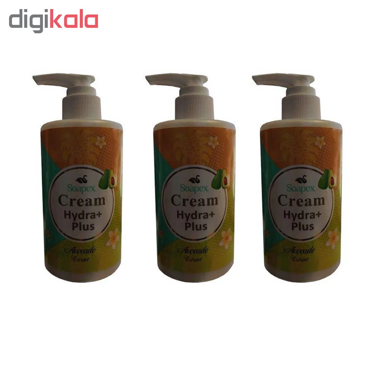 کرم آبرسان سوپکس مدل آووکادو حجم 250 میلی لیتر مجموعه 3 عددی