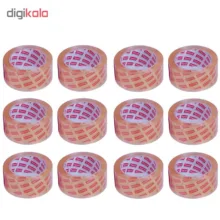 چسب نواری تاپ رول مدل tp عرض 5 سانتی متر بسته 12 عددی