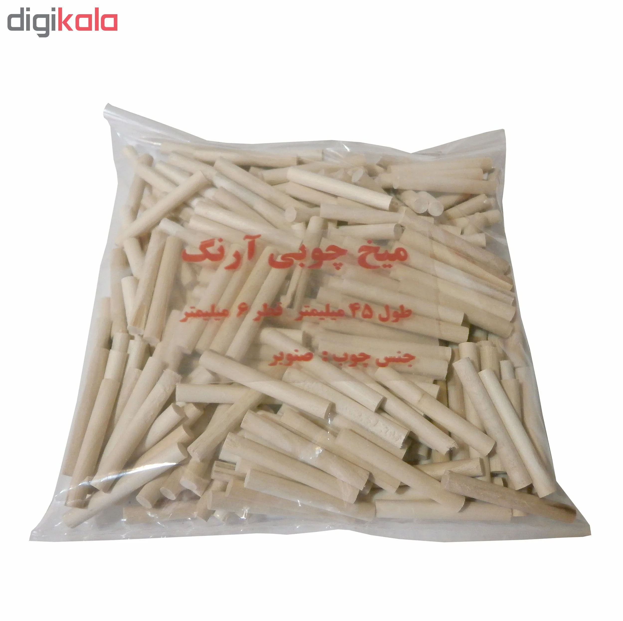 میخ چوبی آرنگ کد M045006 بسته 500 عددی