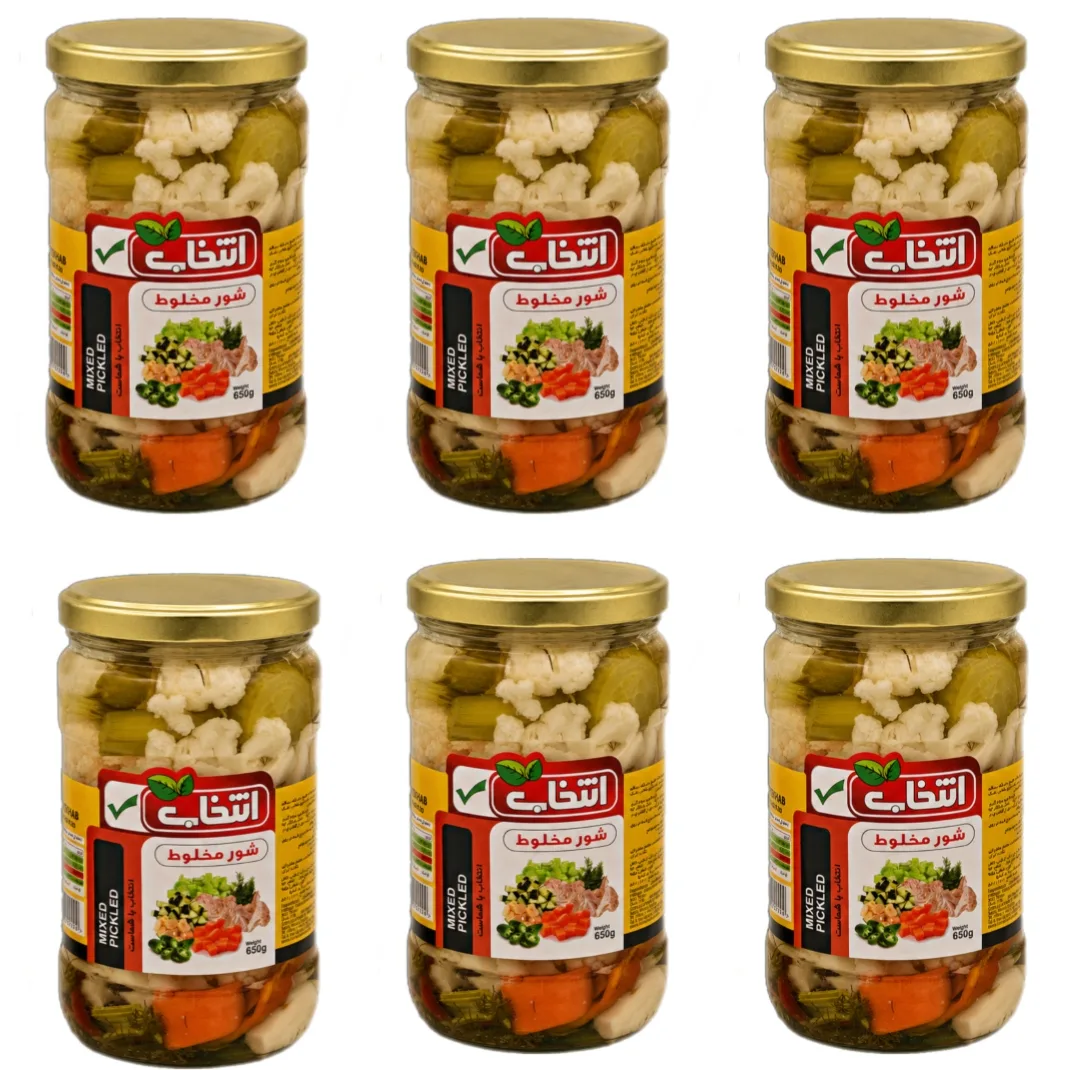شور مخلوط انتخاب - 650 گرم بسته 6 عددی