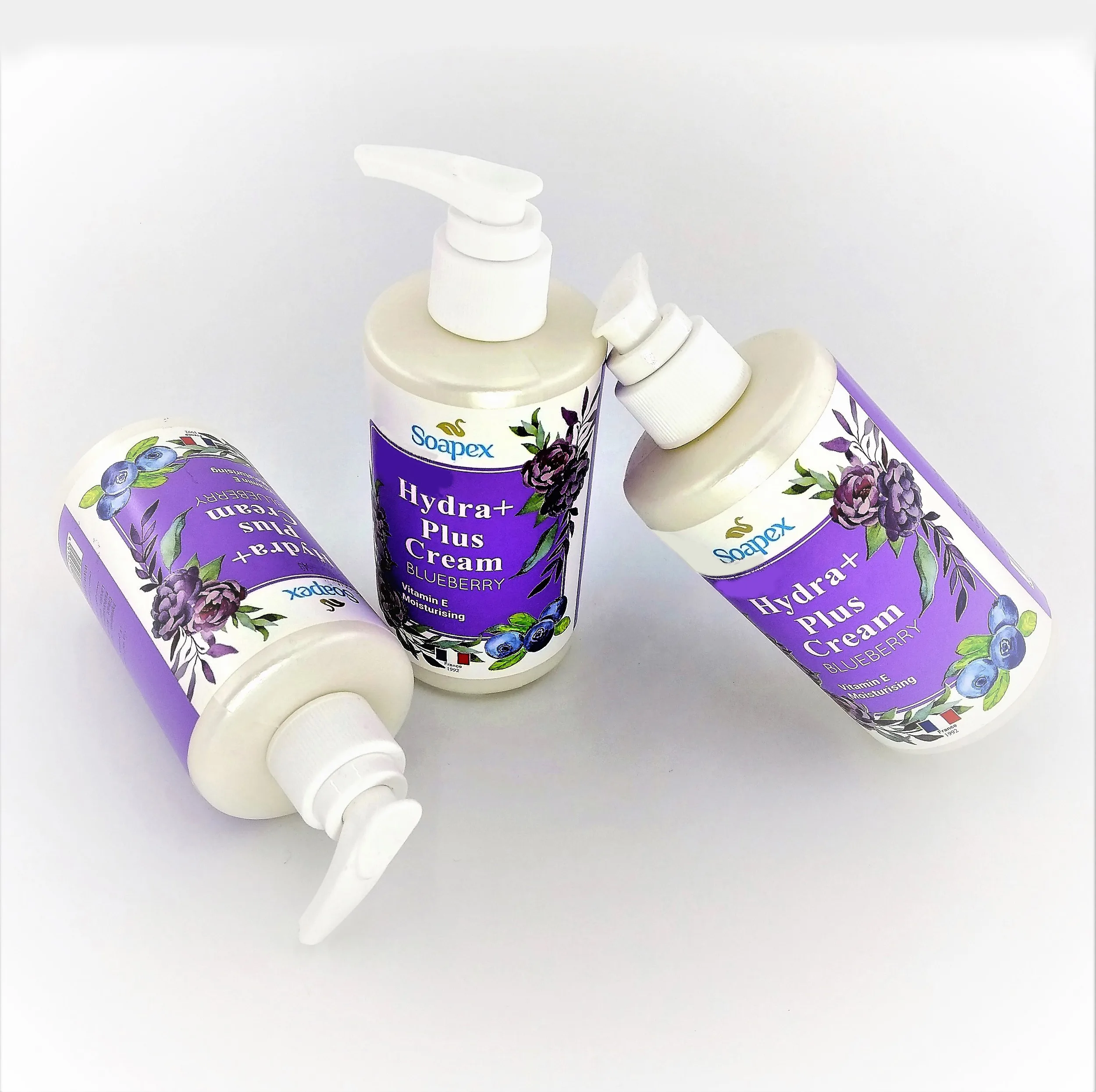 کرم آبرسان سوپکس مدل BLUEBERRY حجم 250 میلی لیتر مجموعه 4 عددی