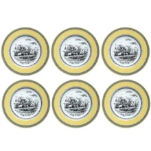 پیش دستی چینی زرین ایران مدل W-01 بسته 6 عددی