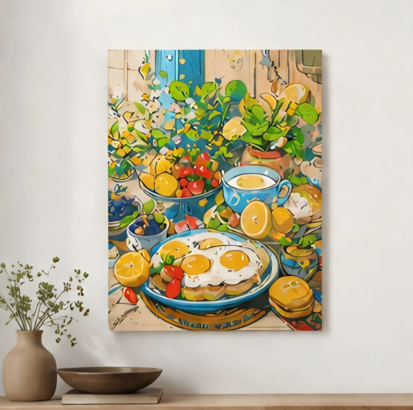 بازی آموزشی مدل تابلو نقاشی و رنگ آمیزی طرح طعم صبح